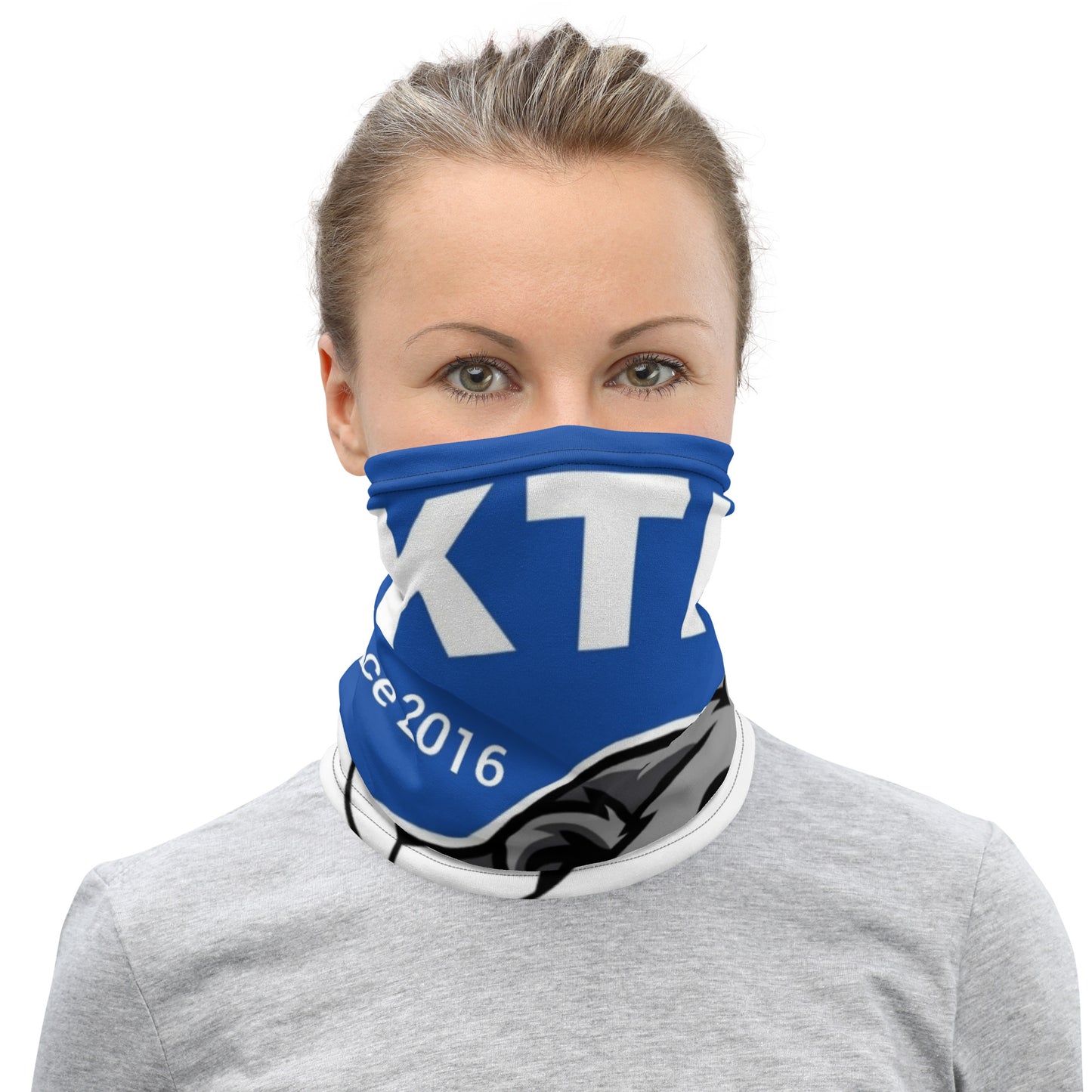 Multifunktionstuch von Sportswear Iron Monkey 23 mit Allover-Print in Weiß, vielseitiges Neck Gaiter für Sport und Freizeit