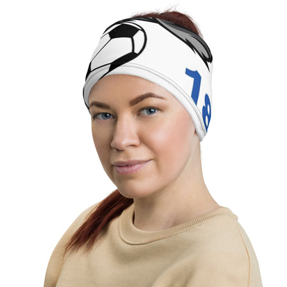 Multifunktionstuch von Sportswear Iron Monkey 23 mit All-over-Print in Weiß, vielseitiges Neck Gaiter für Sport und Freizeit