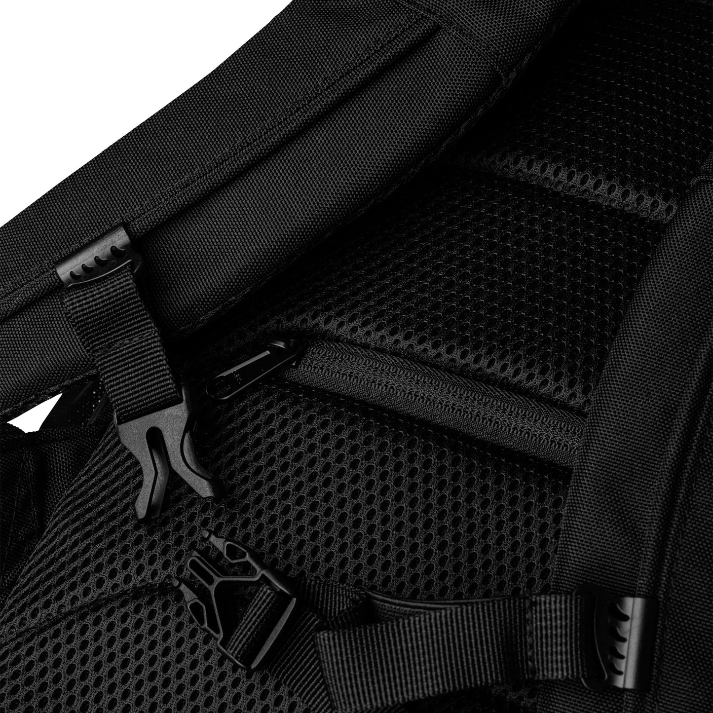 Schwarzer Allzweck-Rucksack von Sportswear Iron Monkey 23 mit Allover-Print und verstellbaren Trägern