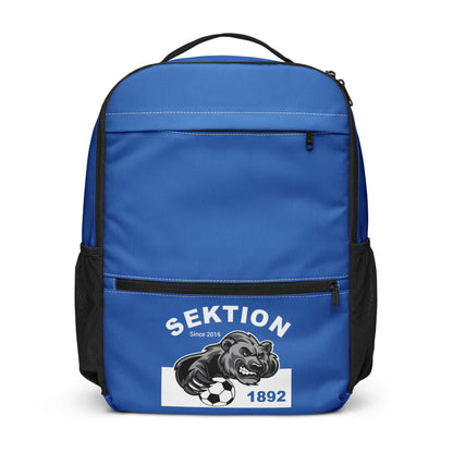 Allzweck-Rucksack von Sportswear Iron Monkey 23 mit All-over-Print in Weiß, vorne sichtbar, ideal für den täglichen Gebrauch.