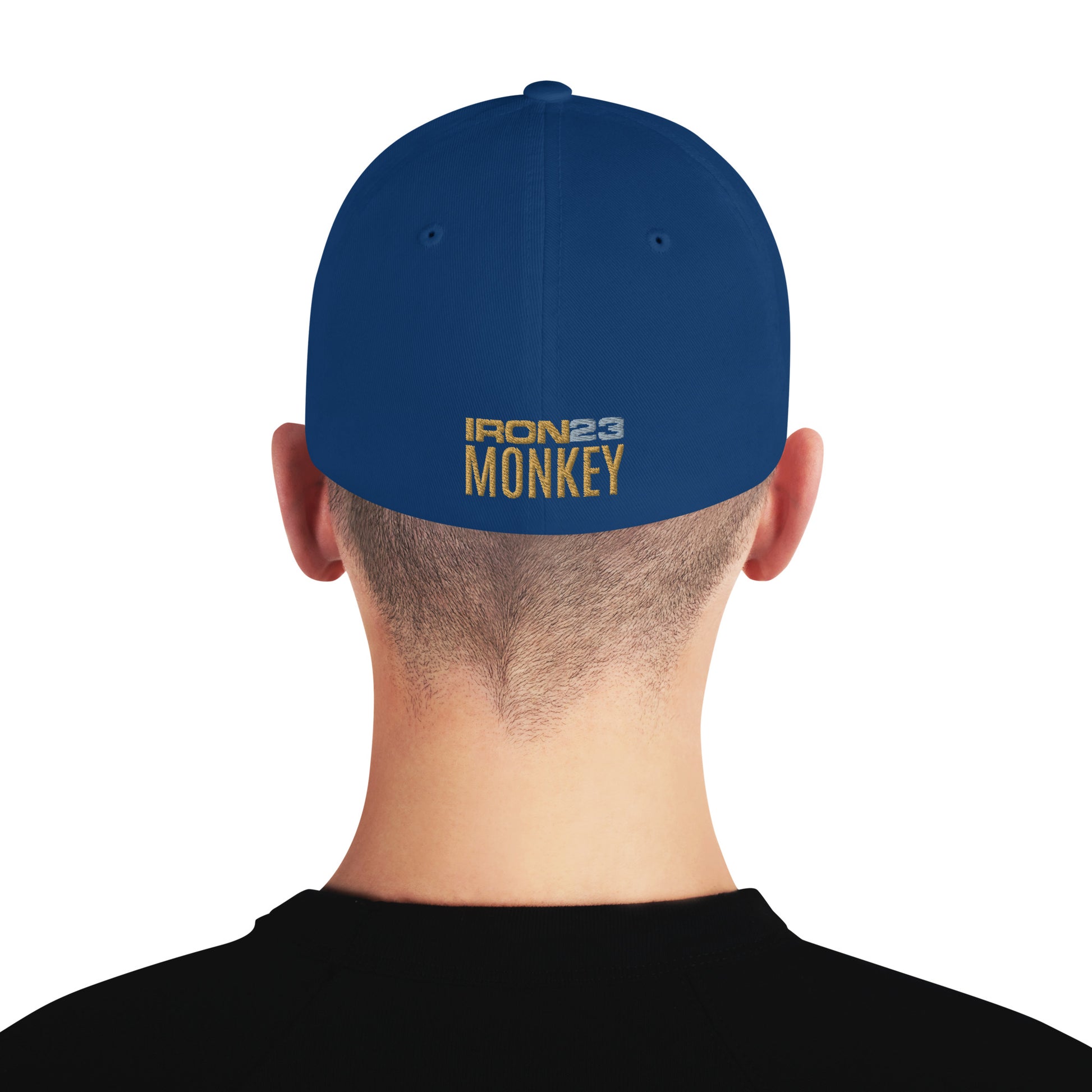 Strukturierte Cord-Cap in Royalblau mit geschlossener Rückseite, Fanclub Alte Dame 1892, Sportswear Iron Monkey 23, Accessoire