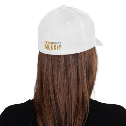 Weißer, strukturierter Cord-Cap mit geschlossener Rückseite, Fanclub Alte Dame 1892, Sportswear Iron Monkey 23, modisches Accessoire
