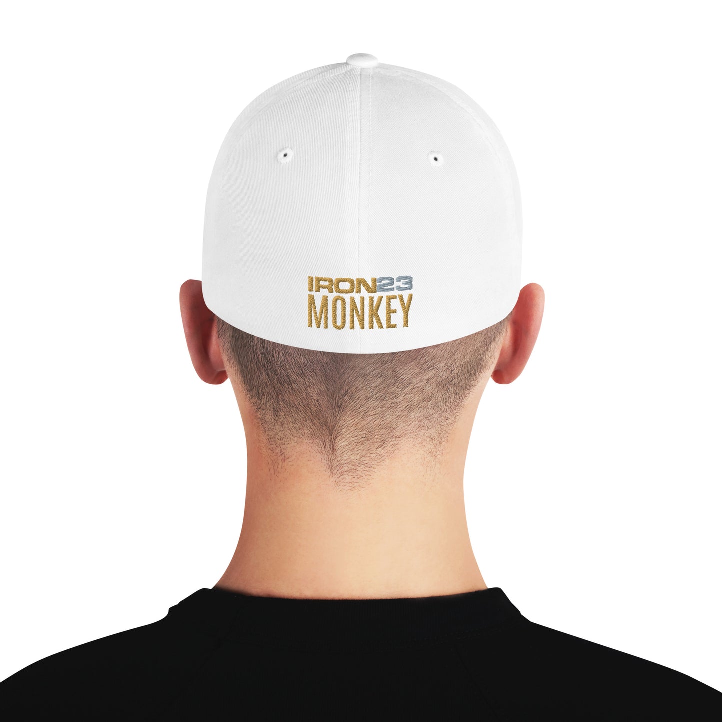 Weißer, strukturierter Cord-Cap mit geschlossener Rückseite und Fanclub-Design der Alten Dame 1892 von Sportswear Iron Monkey 23