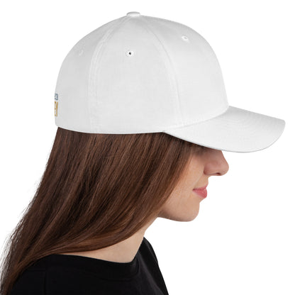 Weißer, strukturierter Cord-Cap mit geschlossener Rückseite und Fanclub-Logo der Alten Dame, Sportswear Iron Monkey 23