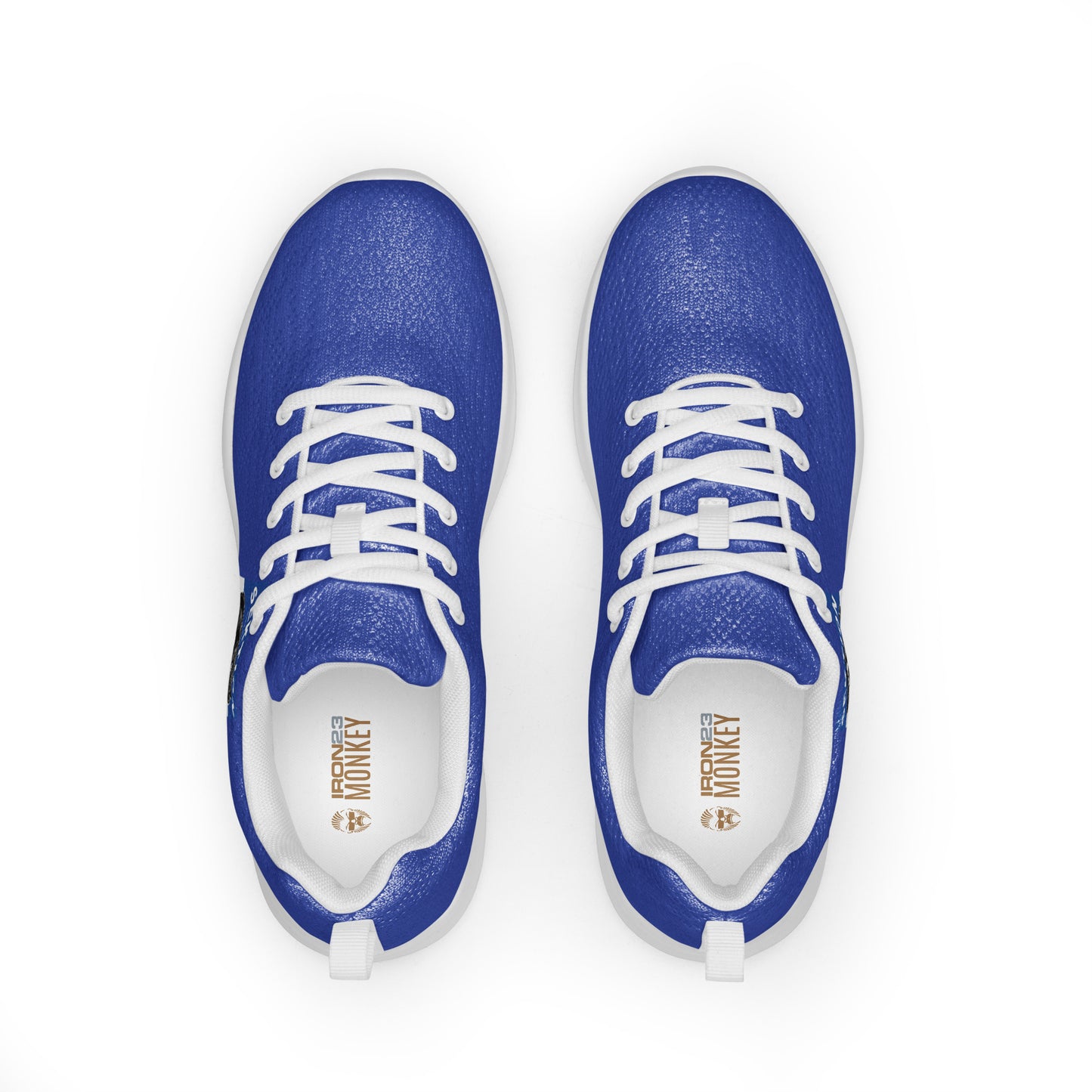 Weiße Herren-Turnschuhe von Sportswear Iron Monkey 23, Vorderansicht, bequeme Sportschuhe für Männer