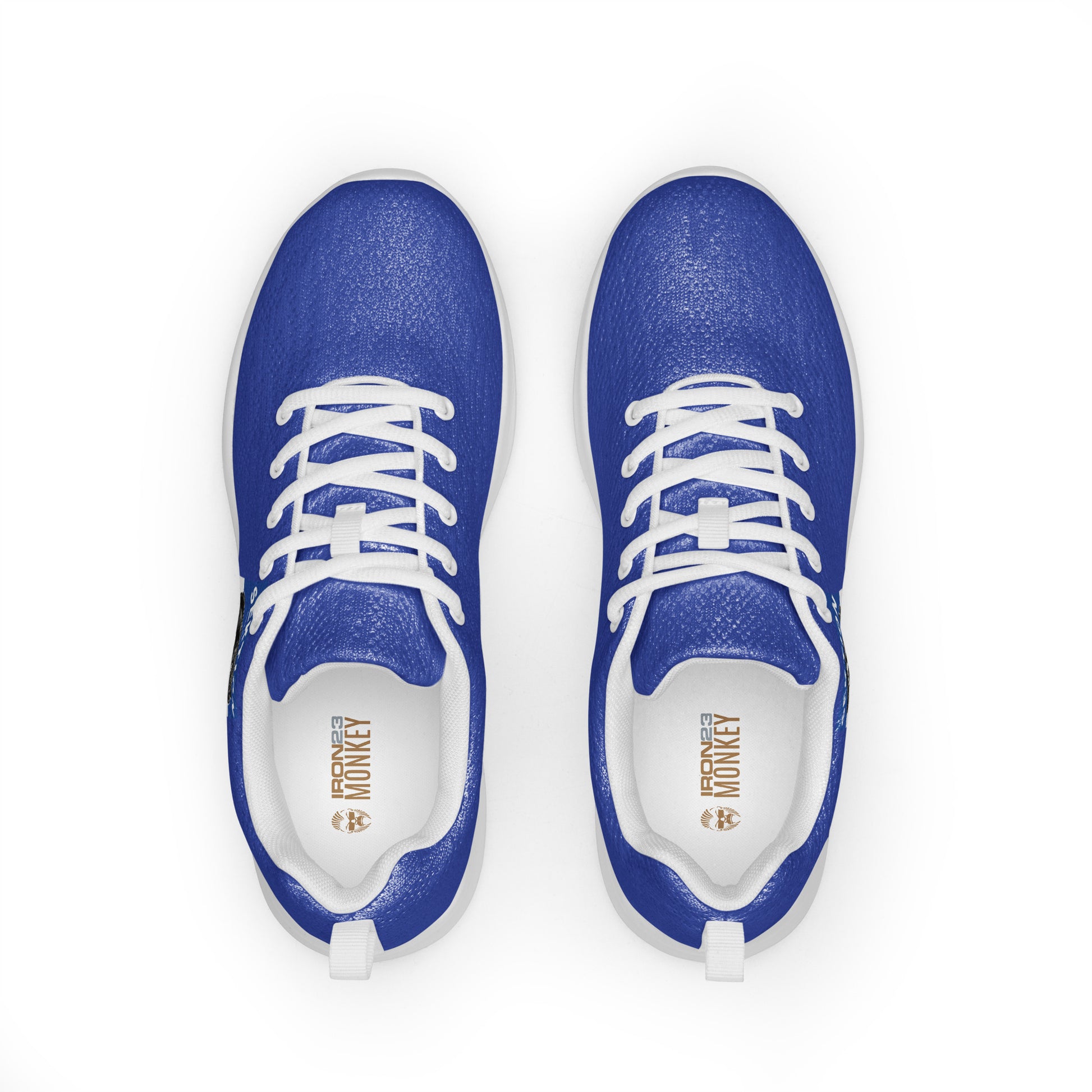 Weiße Herren-Turnschuhe von Sportswear Iron Monkey 23, Vorderansicht, bequeme Sportschuhe für Männer