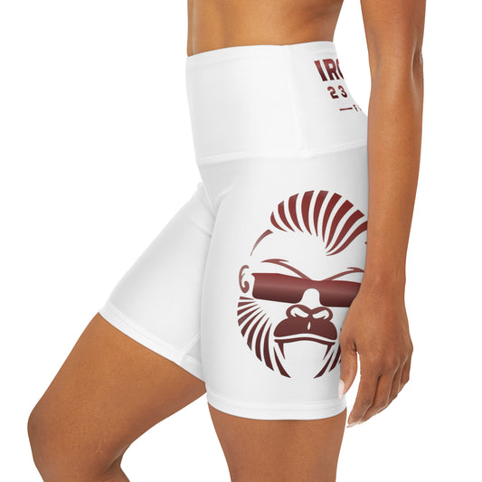 High Waisted Yoga Shorts (AOP) - Sportswear Iron Monkey 23