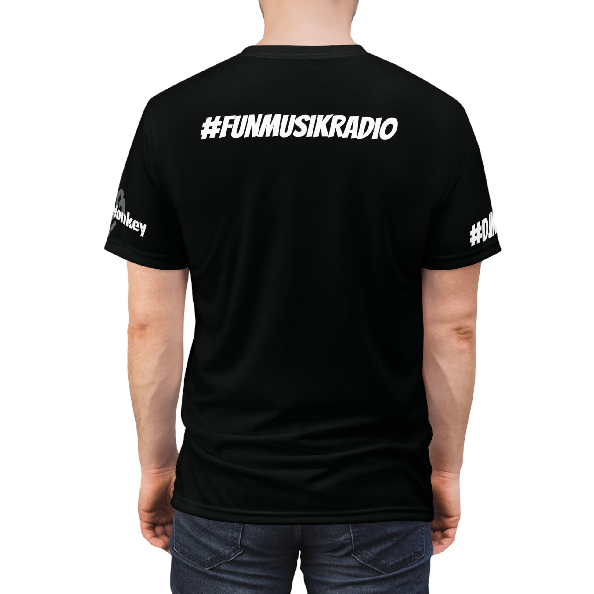 DJ Magic Team Funmusik Radio - Unisex Cut & Sew Tee - Sportswear Iron Monkey 23