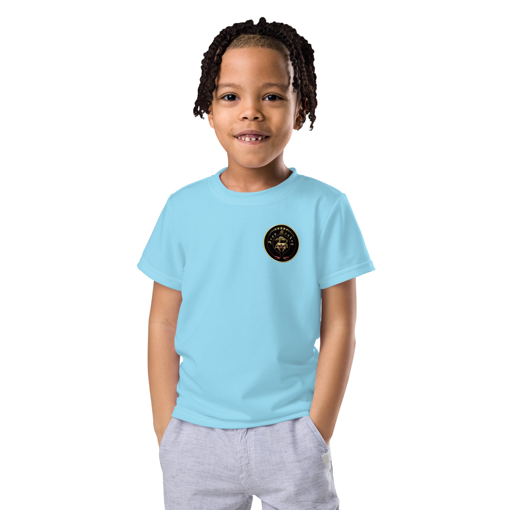 T-Shirt mit Rundhalsausschnitt für Kinder - Sportswear Iron Monkey 23