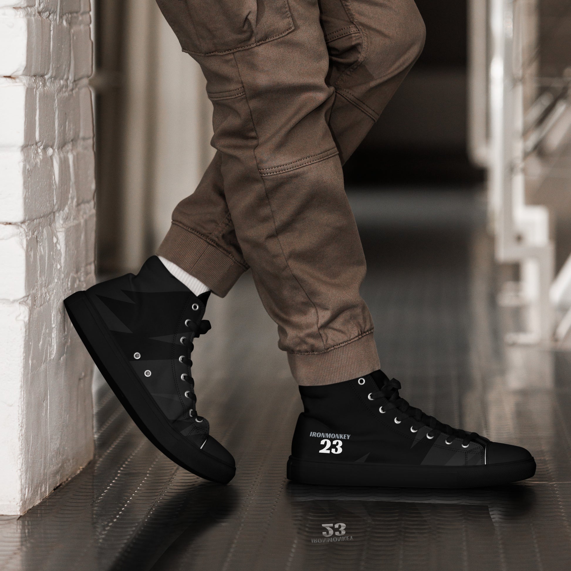 High-Top Leinenschuhe für Herren - Sportswear Iron Monkey 23