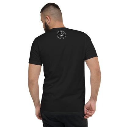 Kurzärmeliges Unisex-T-Shirt mit V-Ausschnitt - Sportswear Iron Monkey 23