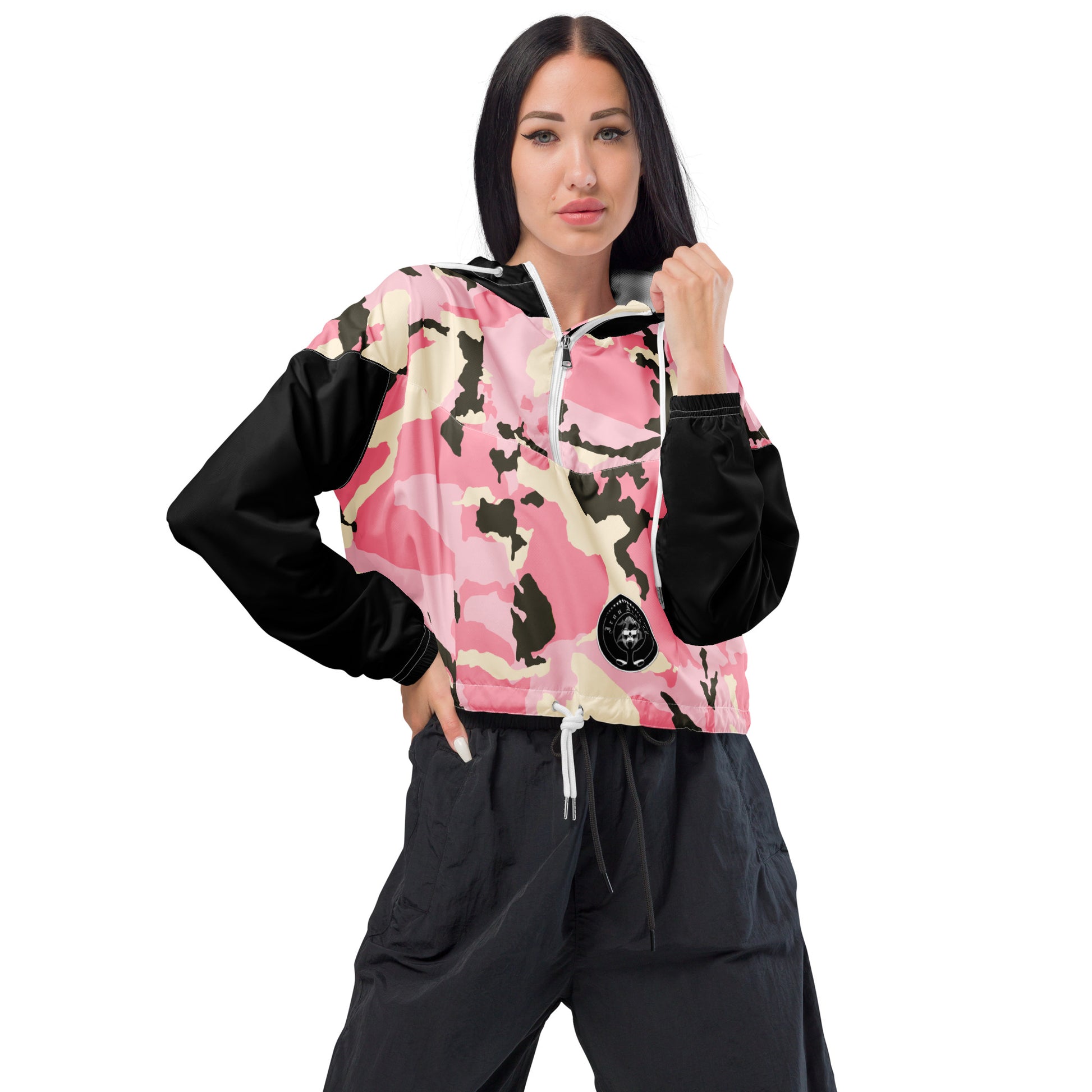 Bauchfreier Damen-Windbreaker für Damen - Sportswear Iron Monkey 23