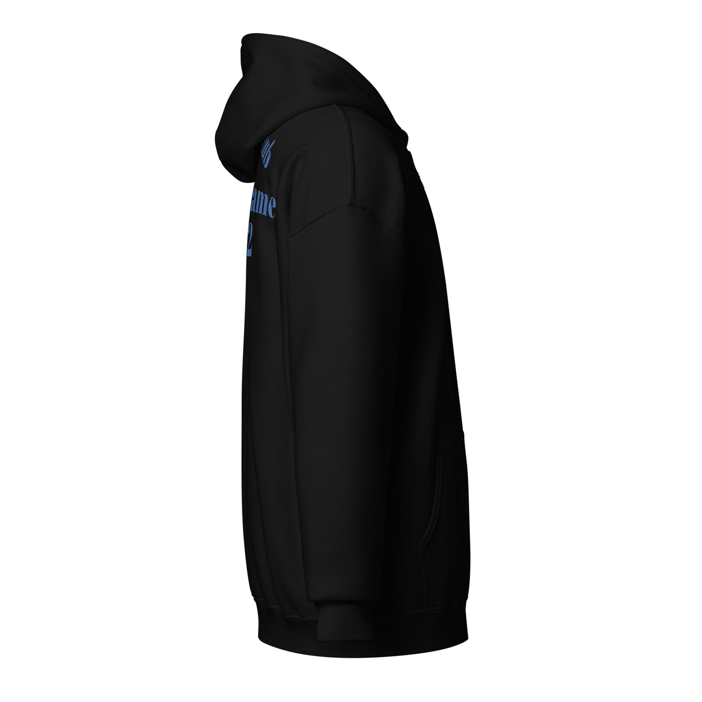 Unisex Heavy-Blend Zip Hoodie von Sportswear Iron Monkey 23 in Schwarz mit Fanclub Alte Dame 1892 Logo.