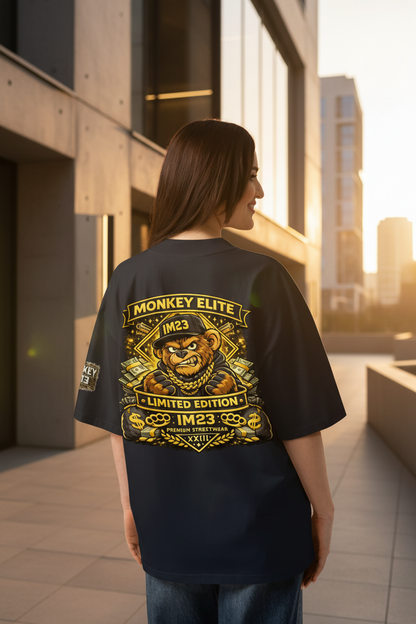 Oversized Bio-T-Shirt Unisex | Breiter Kragen | Nachhaltige Baumwolle - Sportswear Iron Monkey 23