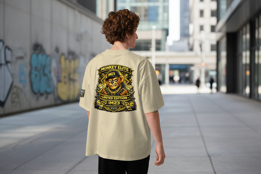 Oversized Bio-T-Shirt Unisex | Breiter Kragen | Nachhaltige Baumwolle - Sportswear Iron Monkey 23