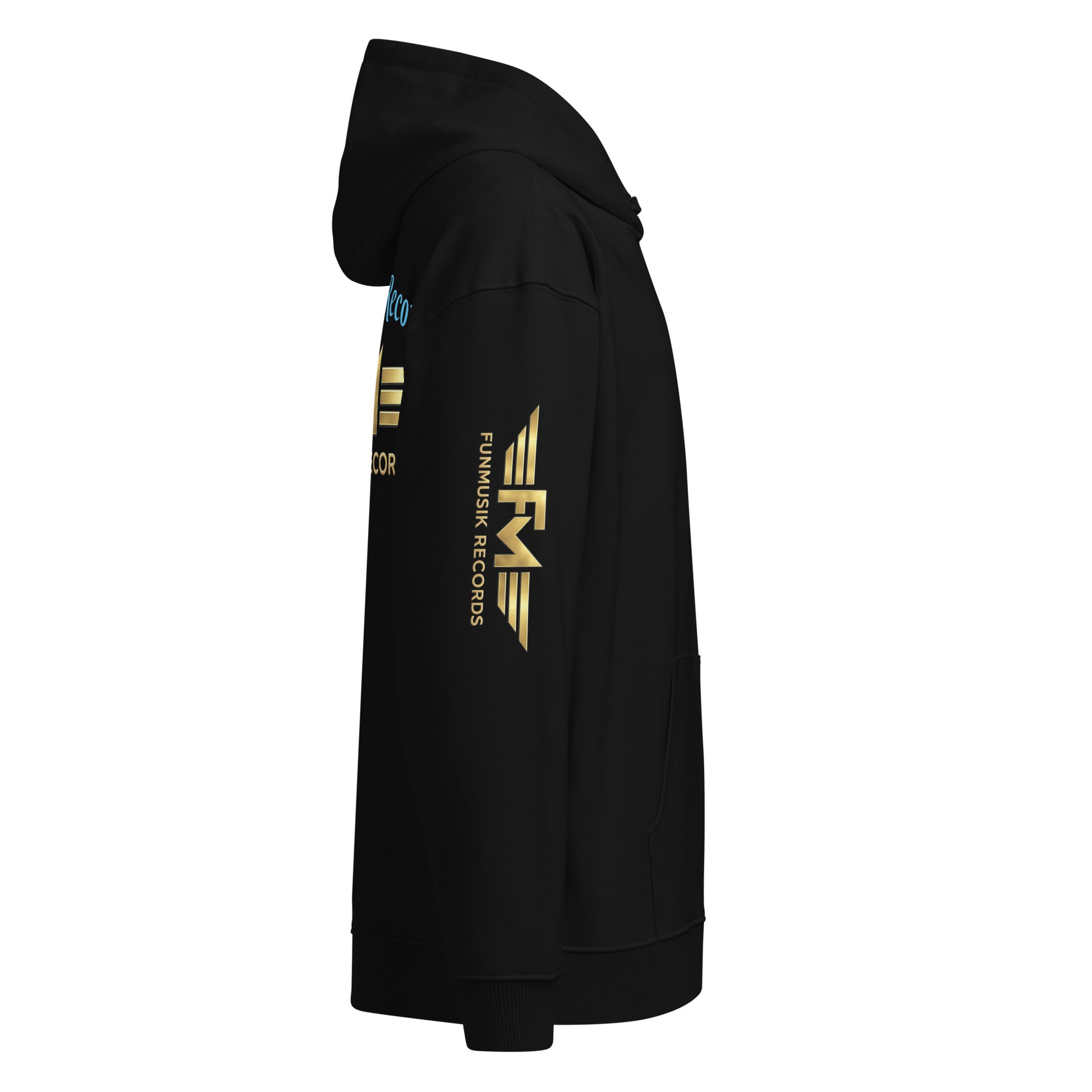 Lockerner unisex Bio-Hoodie von Iron Monkey 23, schwarz, oversized, nachhaltiges Bio-Material, entspannter Schnitt, sportliches Design