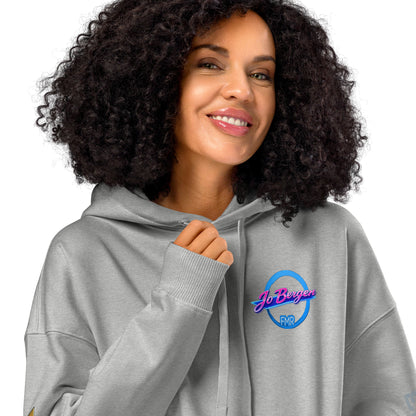 Unisex Bio-Hoodie von FMR × Jo Bergen, lockerer Schnitt, in heather-grau, aus nachhaltiger Bio-Baumwolle, Sportswear Iron Monkey 23
